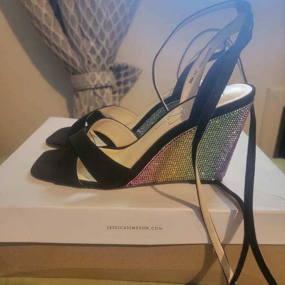 Jessica Simpson Rainbow heels - Picture 1 of 12